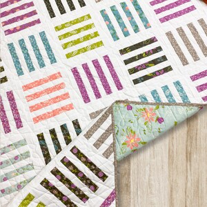 Sandalwood PDF Digital Quilt Pattern by Pieced Just Sew, Honey Bun, Fat Quarter, or Fat Eighth Friendly image 6