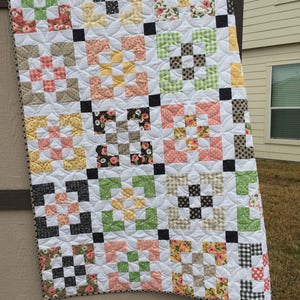 Window Box PDF Digital Quilt Pattern by Pieced Just Sew, Jelly Roll Friendly image 3