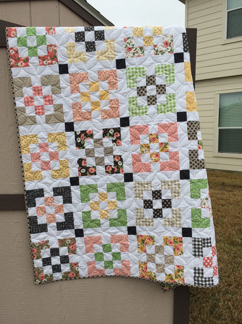 Window Box PDF Digital Quilt Pattern by Pieced Just Sew, Jelly Roll Friendly image 3
