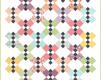 Flutter PDF Digital Quilt Pattern by Pieced Just Sew, Layer Cake Friendly