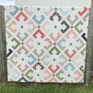 Ophelia PDF digitaal quiltpatroon van Pieced Just Sew, Jelly Roll of Fat Quarter Friendly afbeelding 4