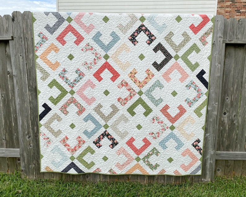 Ophelia PDF Digital Quilt Pattern by Pieced Just Sew, Jelly Roll or Fat Quarter Friendly imagem 4