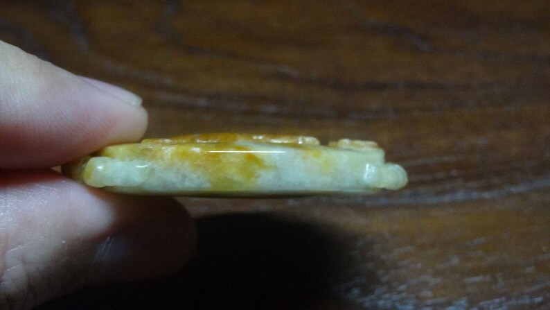 Jade Stone Polished Chinese Zodiac Jadeite Pendant Horse Stallion Gamble Stone 1803-35