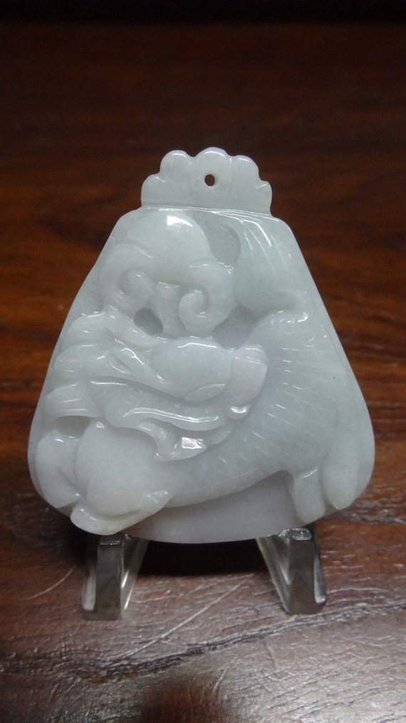 1803119 Polished Translucent Chinese Zodiac Jadeit… Gem