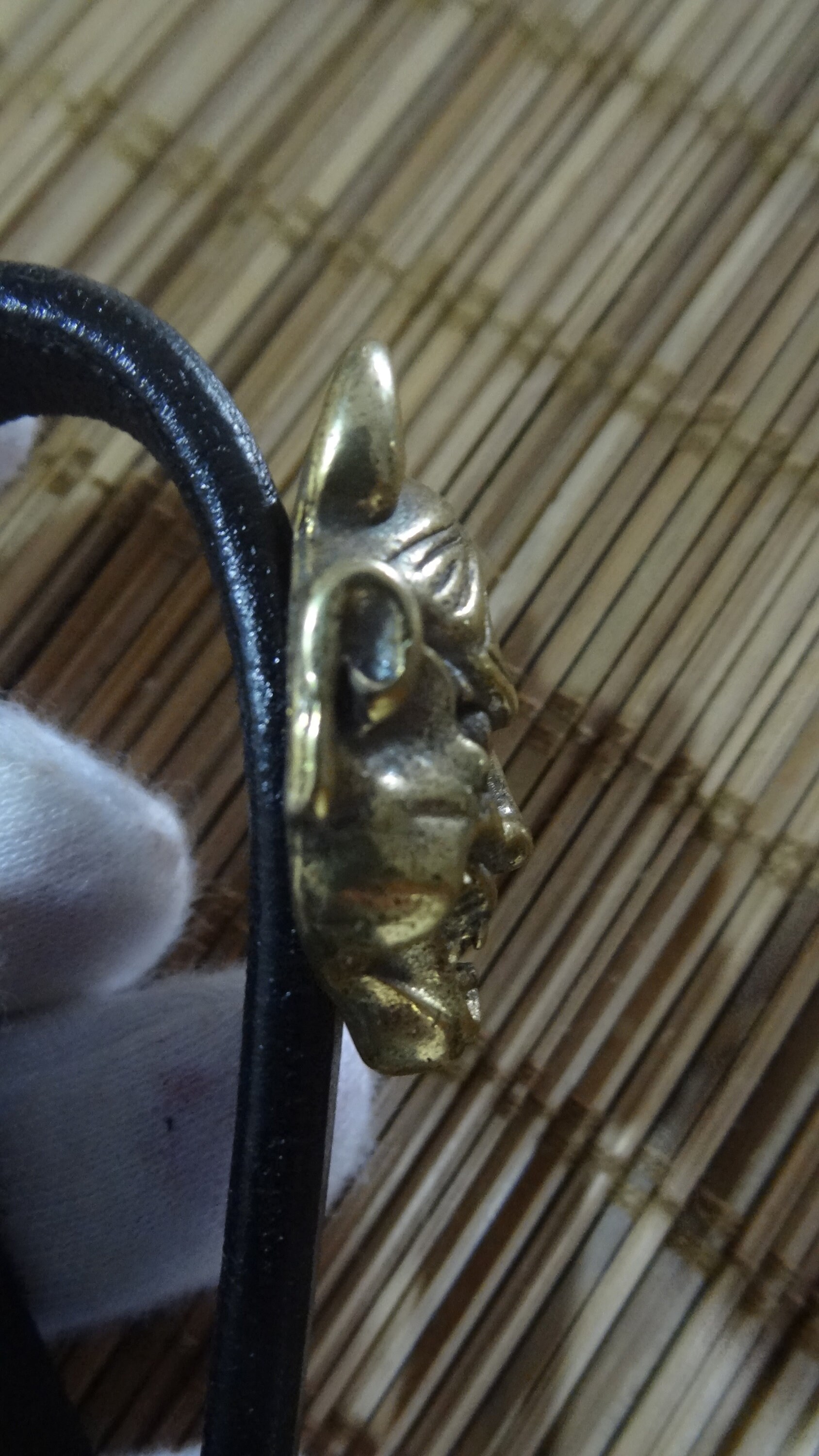 2004-09 - Leather Keychain With Screwback Brass Concho