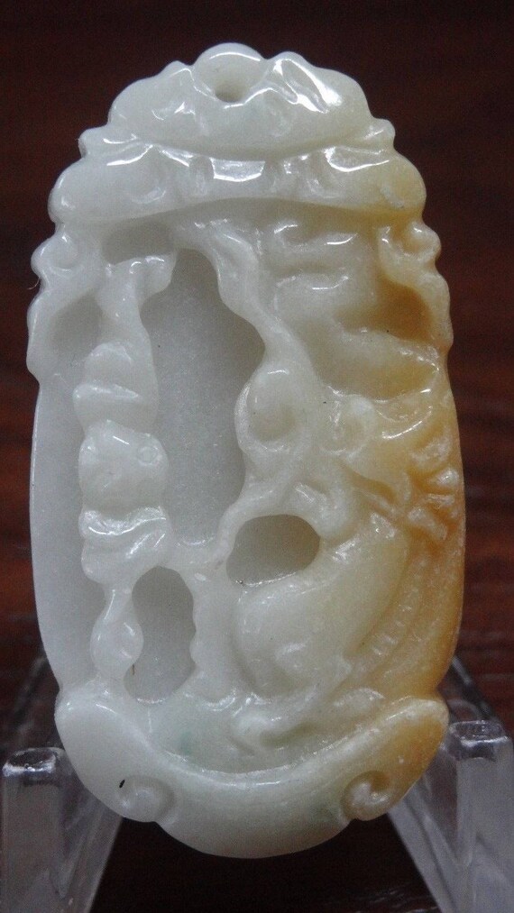 180325 Polished Chinese Zodiac Jadeite Pendant D… Gem