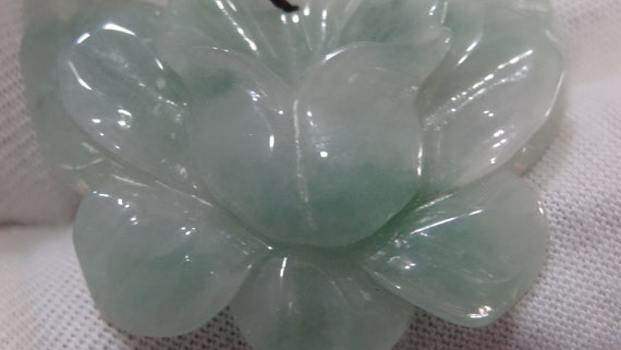2401-001 - Polished Translucent Jadeite Flower - … - image 4