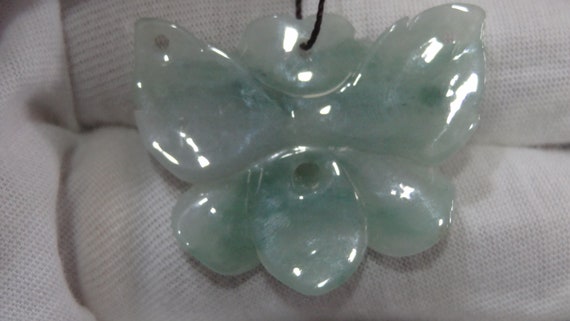 2401-001 - Polished Translucent Jadeite Flower - … - image 5