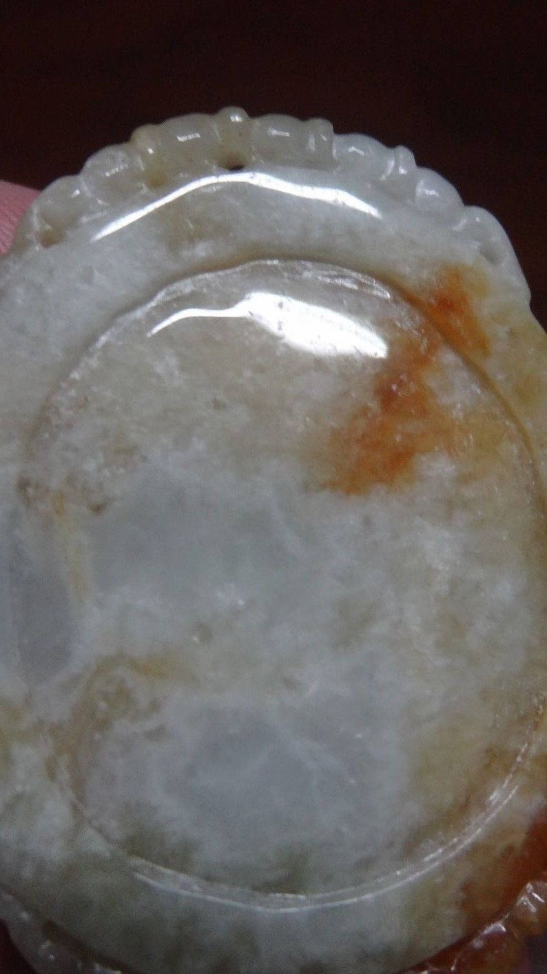 Jade Stone Polished Chinese Zodiac Jadeite Pendant Horse Stallion Gamble Stone 1803-35