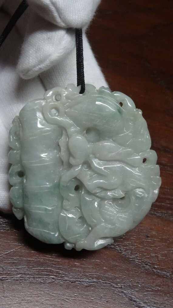 2005-142 - Translucent Chinese Zodiac Jadeite Pen… - image 2