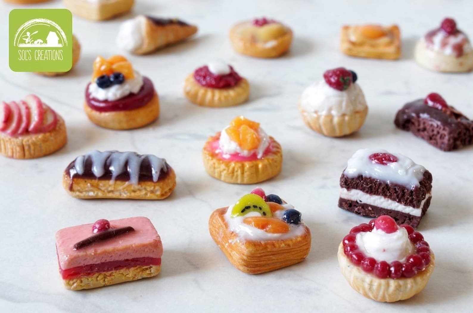 Assorted Mixed Miniature Pastries Scale 1:12 - Etsy
