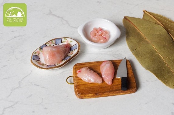 Realistic Miniature Chicken Cuts - Scale 1:12