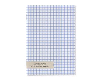 School Paper • Scrapbooking Paper Booklet • Double Sided Craft Paper • Patterned Paper • Junk Journal, Scrapbook Paper Book