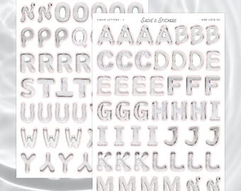 Liquid Letters Set • Decorative Journaling Sticker Sheet • Junk Journal • Scrapbook Sticker • Vision Board