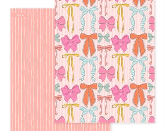 Coquette Cutie • Scrapbook Paper • Double Sided Craft Paper • Patterned Paper • Junk Journal, DIY Card Making, Scrapbook, Ephemera