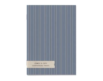 Comfy & Cozy • Scrapbooking Paper Booklet • Double Sided Craft Paper • Patterned Paper • Junk Journal, Scrapbook Paper Book