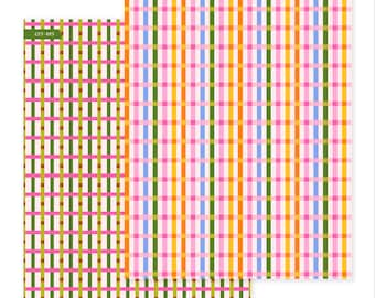 Retro Weave • Scrapbook Paper • Double Sided Craft Paper • Patterned Paper • Junk Journal, DIY Card Making, Scrapbook, Ephemera