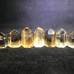 Mini Natural Citrine towers generators polished points - Brazil ~ Minas Gerais