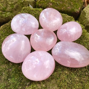 Choose your Gemmy Rose Quartz Palm Stone