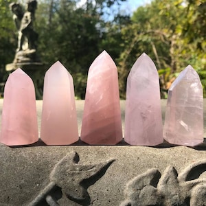 Gemmy Rose Quartz Towers Generators Points ~ Brazil ~ High Quality