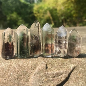 Mini Garden Quartz Tower Generator Point Lodolite Included Quartz