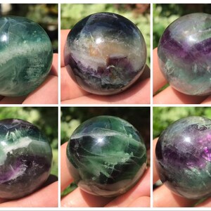 Rainbow Fluorite Sphere ~ 35-41 mm (1.37&quot; - 1.61&quot;) ~ Stand Included