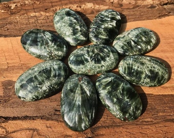 RARE Seraphinite Palm Stone ~ Russia