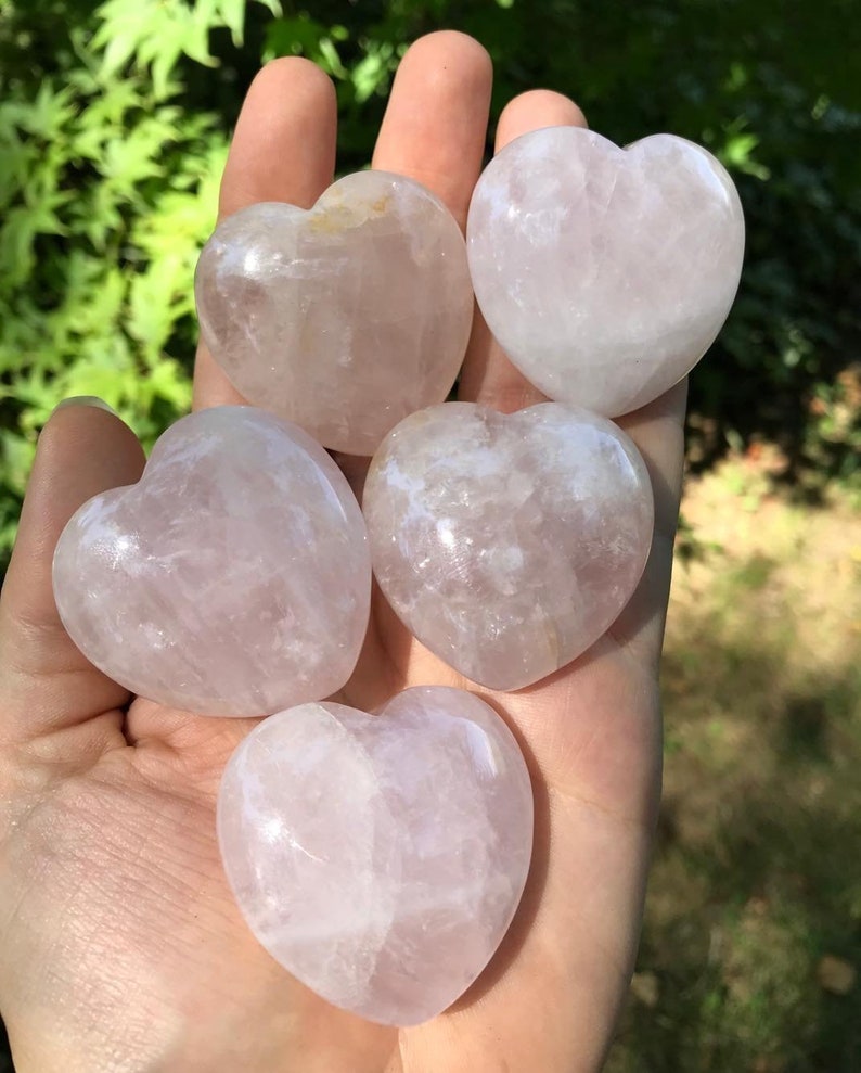 Rose Quartz hearts