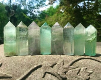 Green Rainbow Fluorite Tower Generator Points