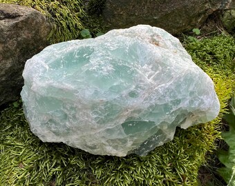 Extra Large Green Fluorite Chunk Specimen