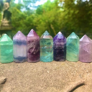 Mini Rainbow Fluorite tower generator point