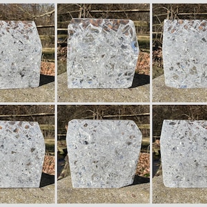 Fire & Ice Crackle Quartz Crystal freeform tower generator