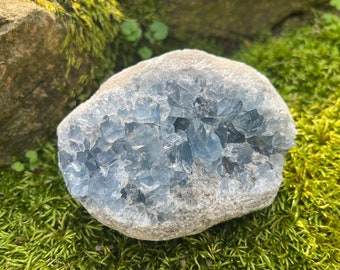 Celestite Geode Cluster Specimen ~ Madagascar