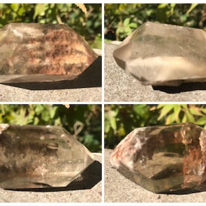 Double Terminated Lodolite Point Garden Quartz Chlorite Quartz ~ Brazil ~ Small