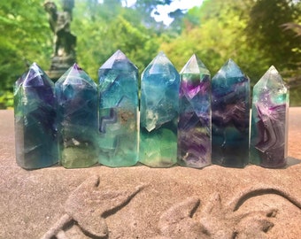 Rainbow Fluorite Tower Generator Point