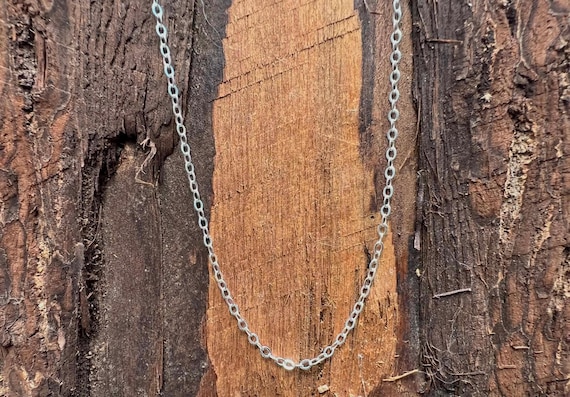 925 Sterling Silver Cable Chain | Made in Italy | 20 or 22 Inch Necklace | Fine Silver Chain