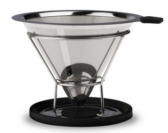 Bolio-filtro de café de vertido de acero inoxidable