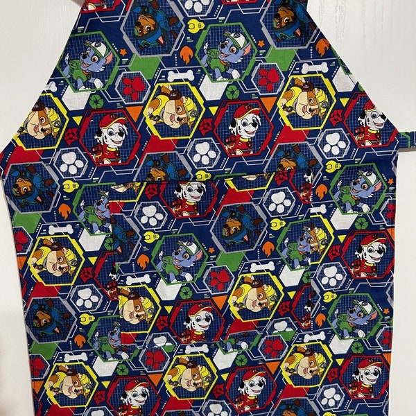 Child Lined Apron - Paw Patrol Print