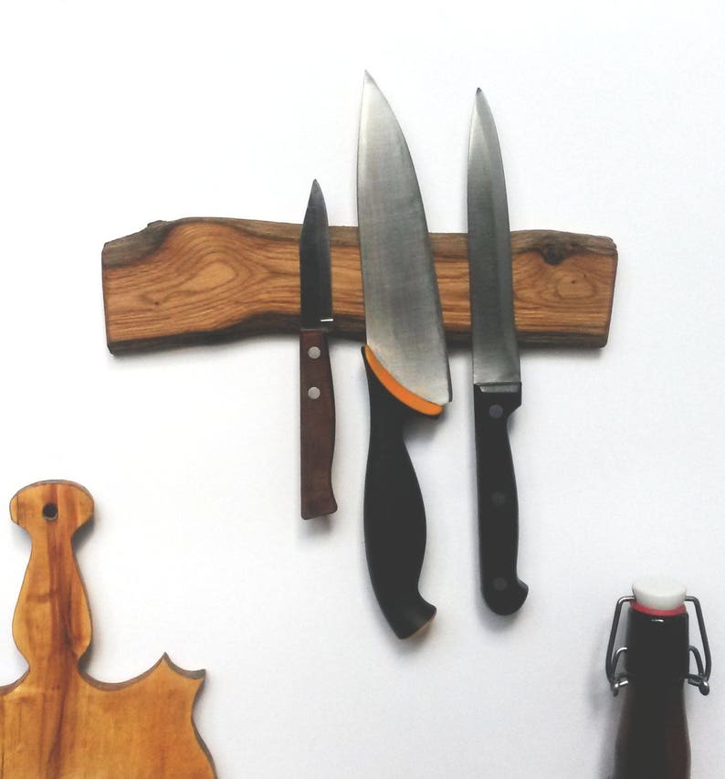 oak knife rack holder Etsy