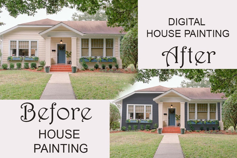 Digital House Painting, Exterior Color Schemes, Exterior painting image 7