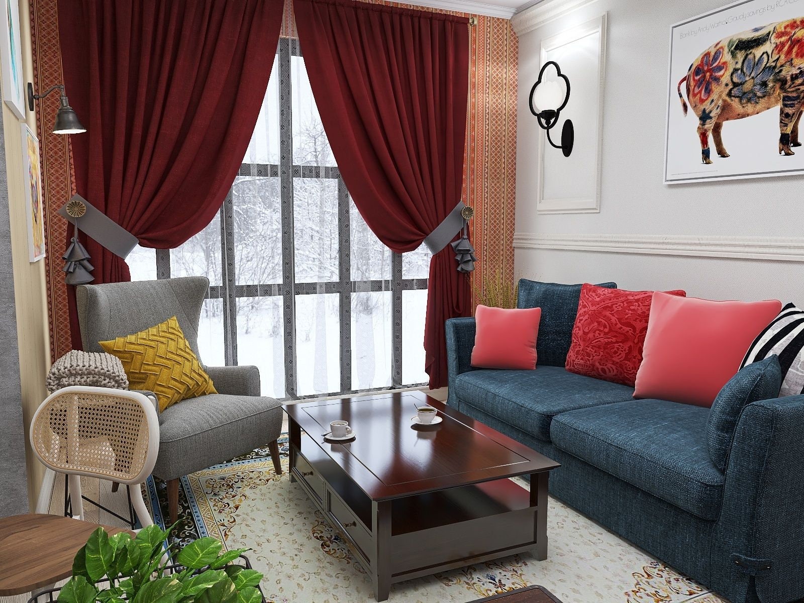 Interior Design for Your Room Style Like Monica's Apartment, Size : Max ...