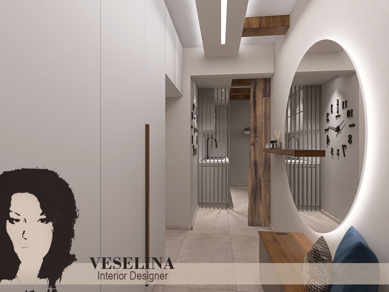 Custom Hallway Interior Design, Cozy Home Visualization - Etsy