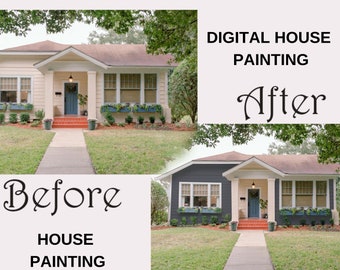 Digital House Painting, Exterior Color Schemes, Exterior painting