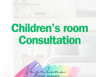 Consultations for children's room, ideas for Nursery, color consultation, furniture consultation, lighting consultation