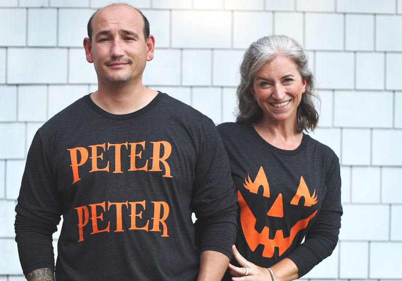 long sleeve t-shirt for men jack o lantern pumpkin halloween costume tee shirt