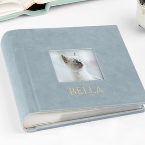 Baby Slip in Photo Album for 200 4x6 or 5x7 Photos, Personalised Photo Album  With Sleeves for 10x15cm or 13x18cm Photos, Baby Birthday Gift 