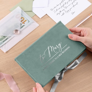 Busta portadenaro personalizzata per laurea, busta portadenaro per compleanno, busta regalo in velluto per contanti / Natale / matrimonio / festa della mamma e del papà