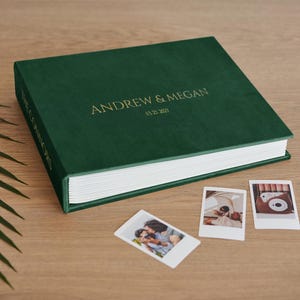 Wedding Sign In Photo Album | Personalized Guest Book for all Instant Photo Sizes | Instax Mini Album | Photo Booth Book for 2x6, 4x6 Photos