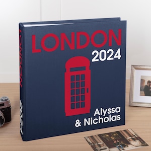 Álbum de fotos de vacaciones en Londres con fundas para 100 a 1000 fotos de 4 x 6 pulgadas / Álbum de fotos de viaje personalizado / Álbum de viaje personalizado