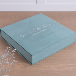 Wedding Memory Box, Custom Keepsake Box, Velvet Bridesmaid Gift Box image 1